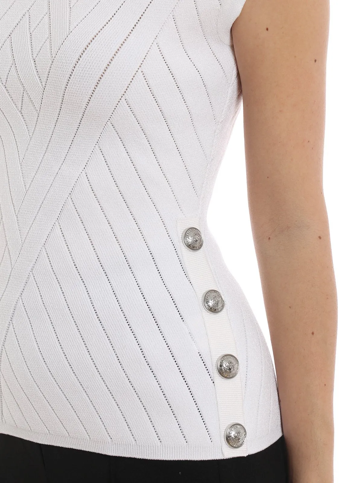 Balmain Textured Knit Top