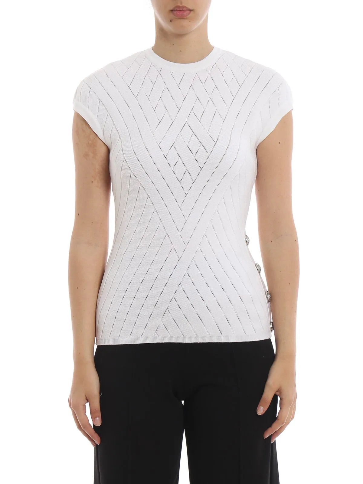 Balmain Textured Knit Top