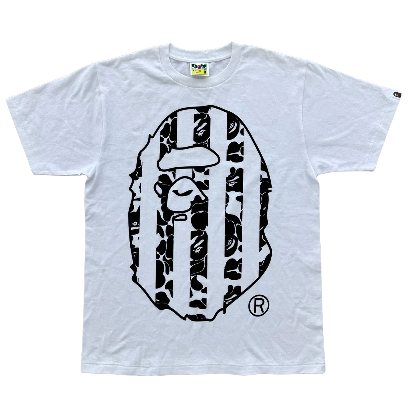 Bape Tee 'White Black'
