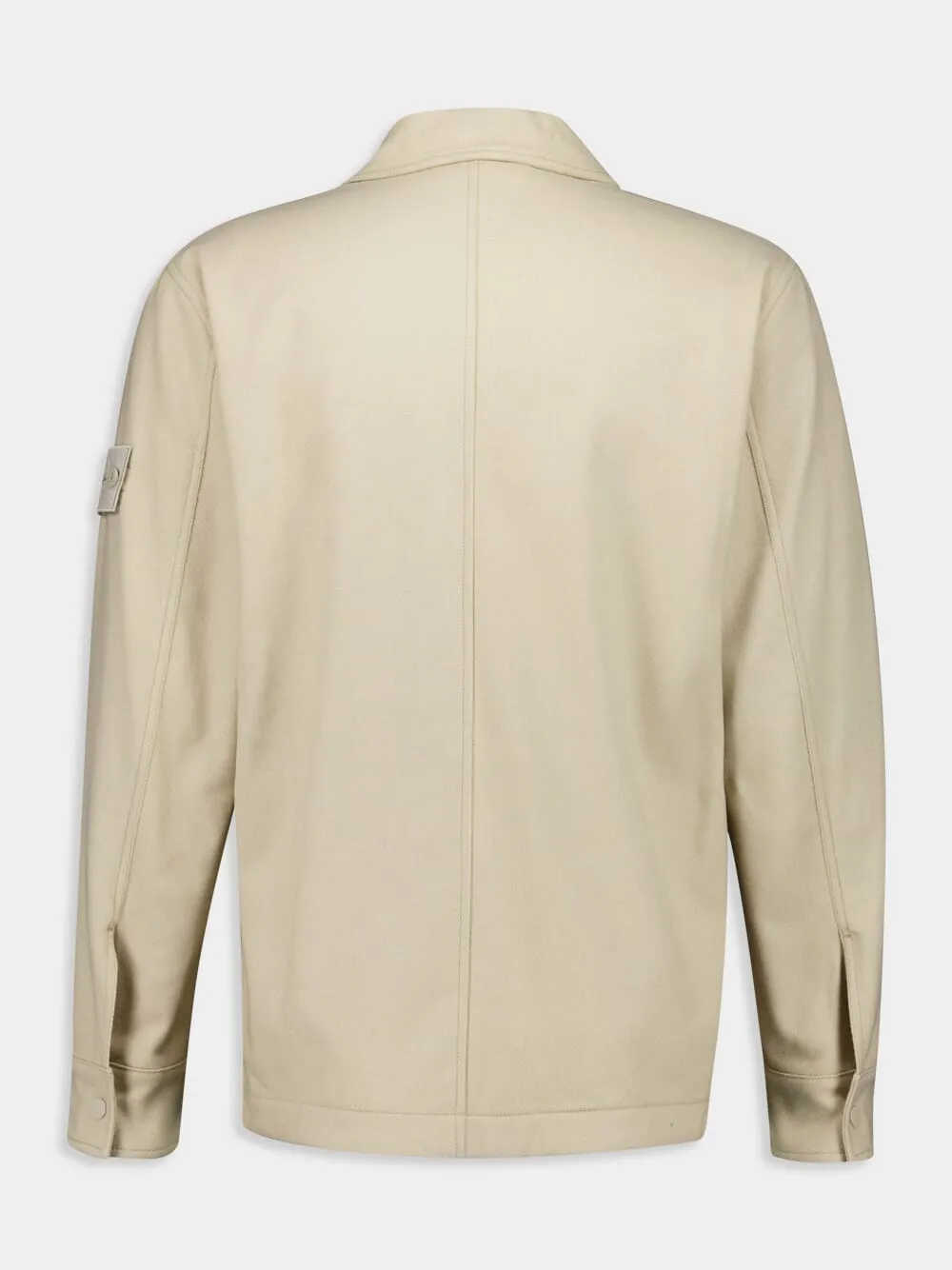 Beige Ghost Piece Overshirt