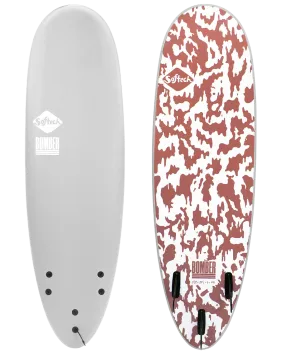 Bomber 6'10" Softboard in Grey & Dusty Red