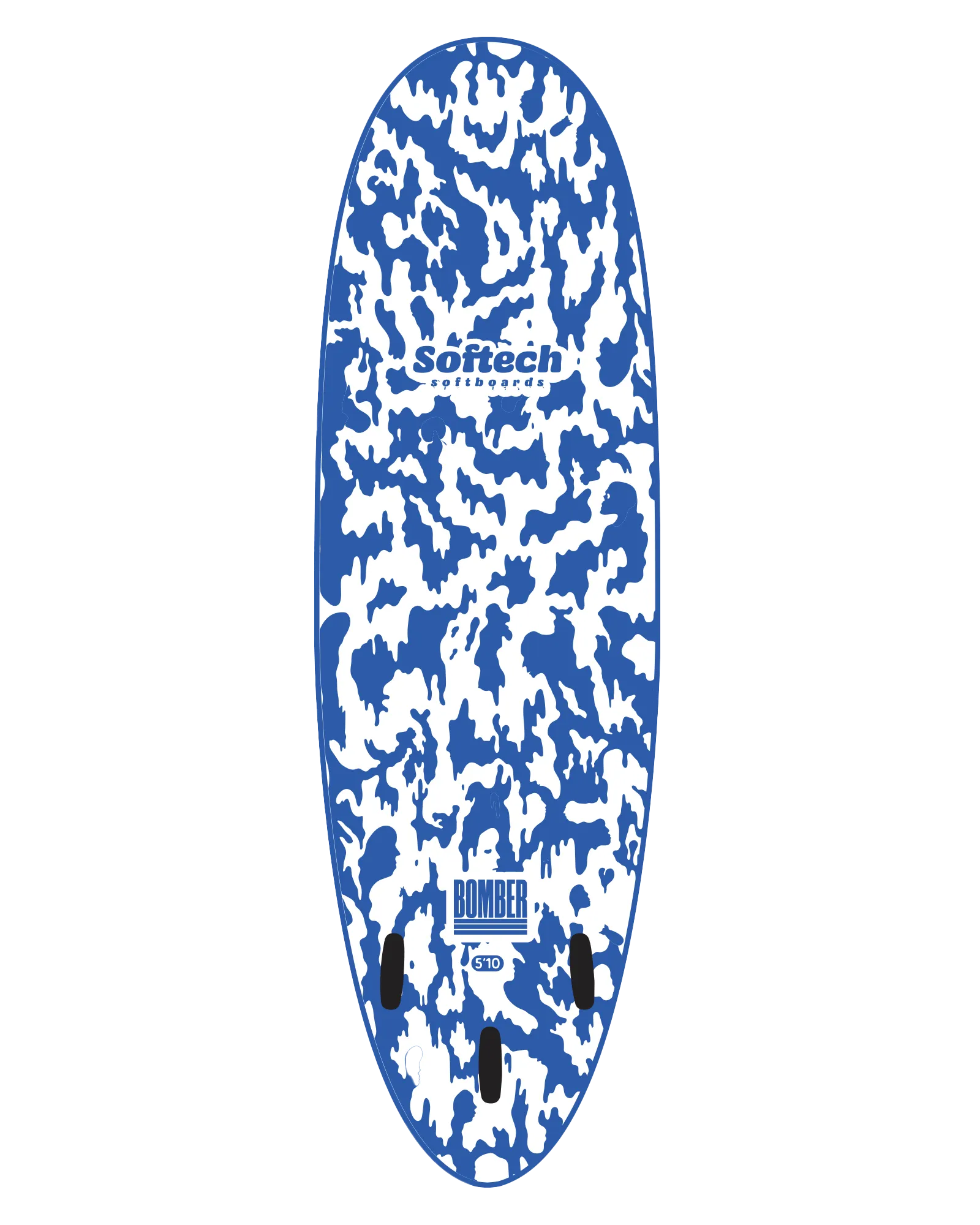 Bomber 6'10" Softboard in Royal Blue & White