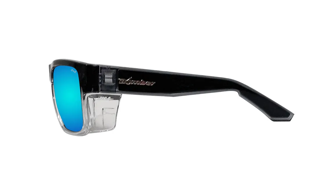 CLUTCH Safety - Polarized Ice Blue Mirror Crystal (Grande Available)