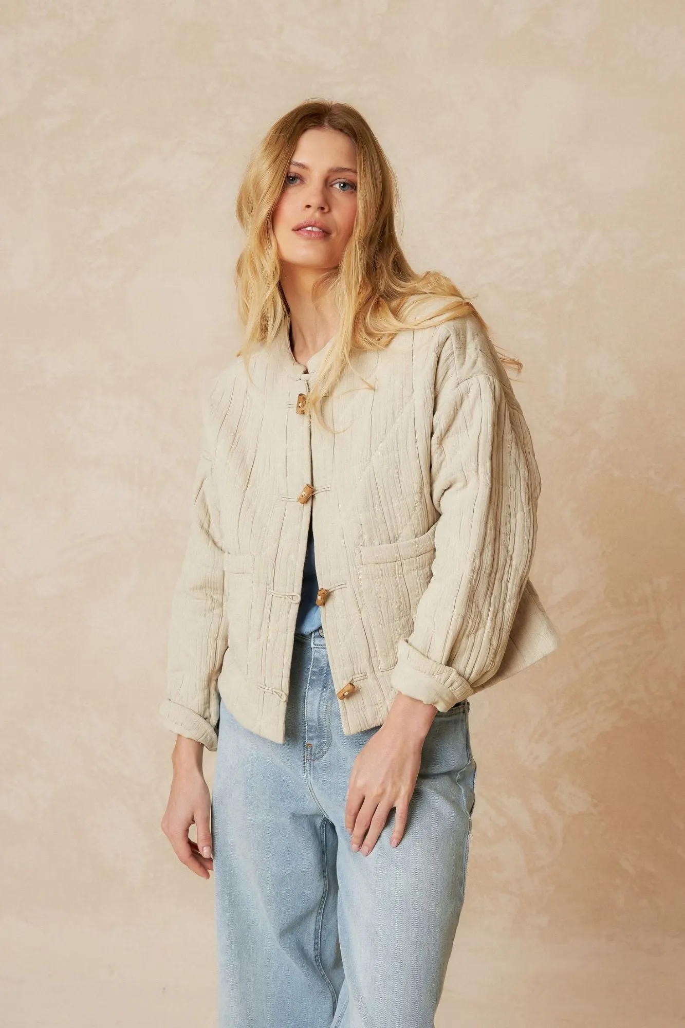 Cotton Jacquard Jacket