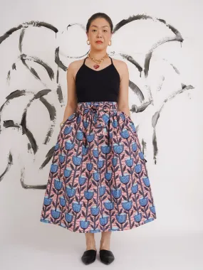 Cuban Volume  Midi Skirt