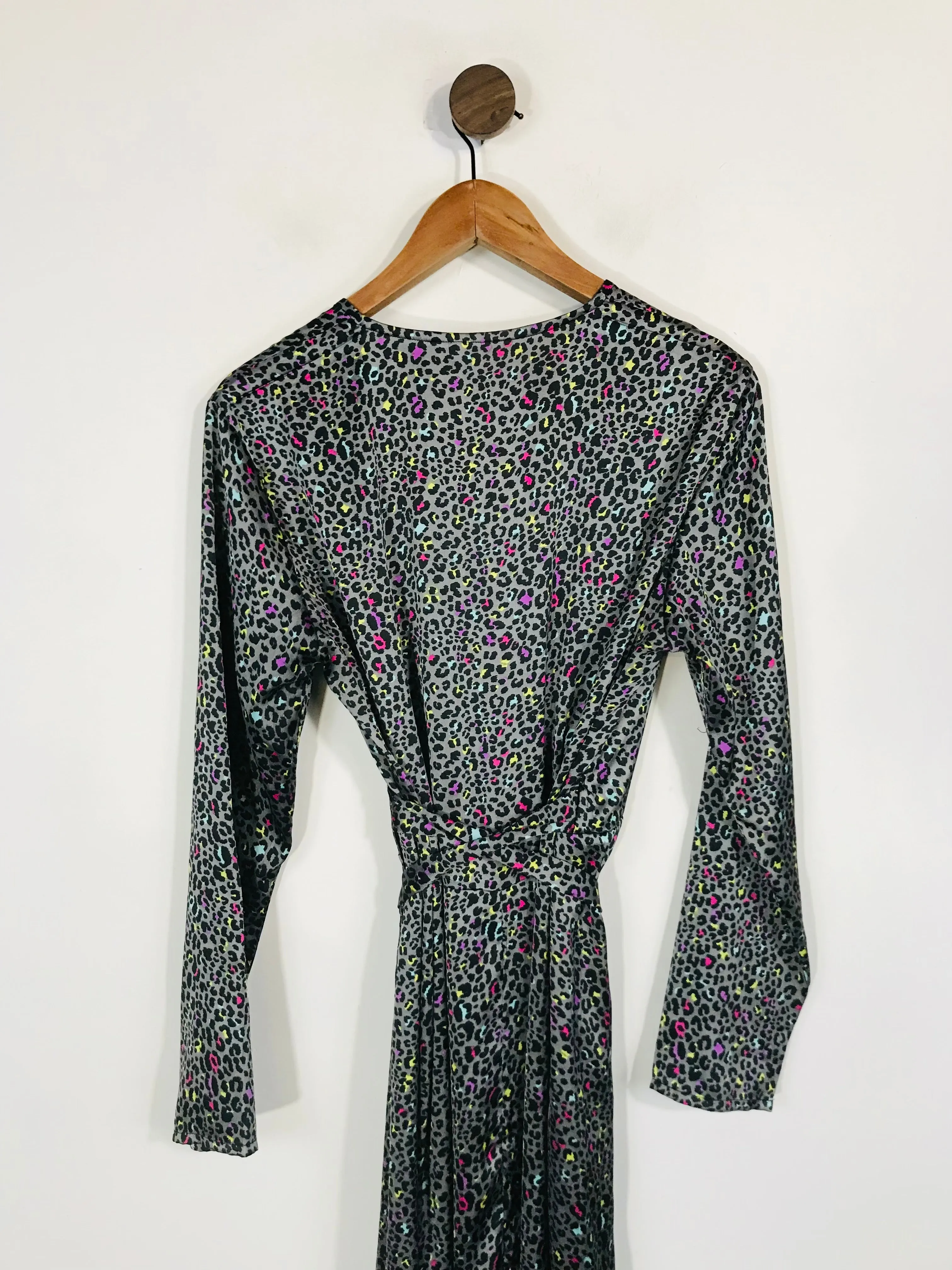Dancing Leopard Women's Leopard Print Wrap Dress | UK10 | Multicoloured