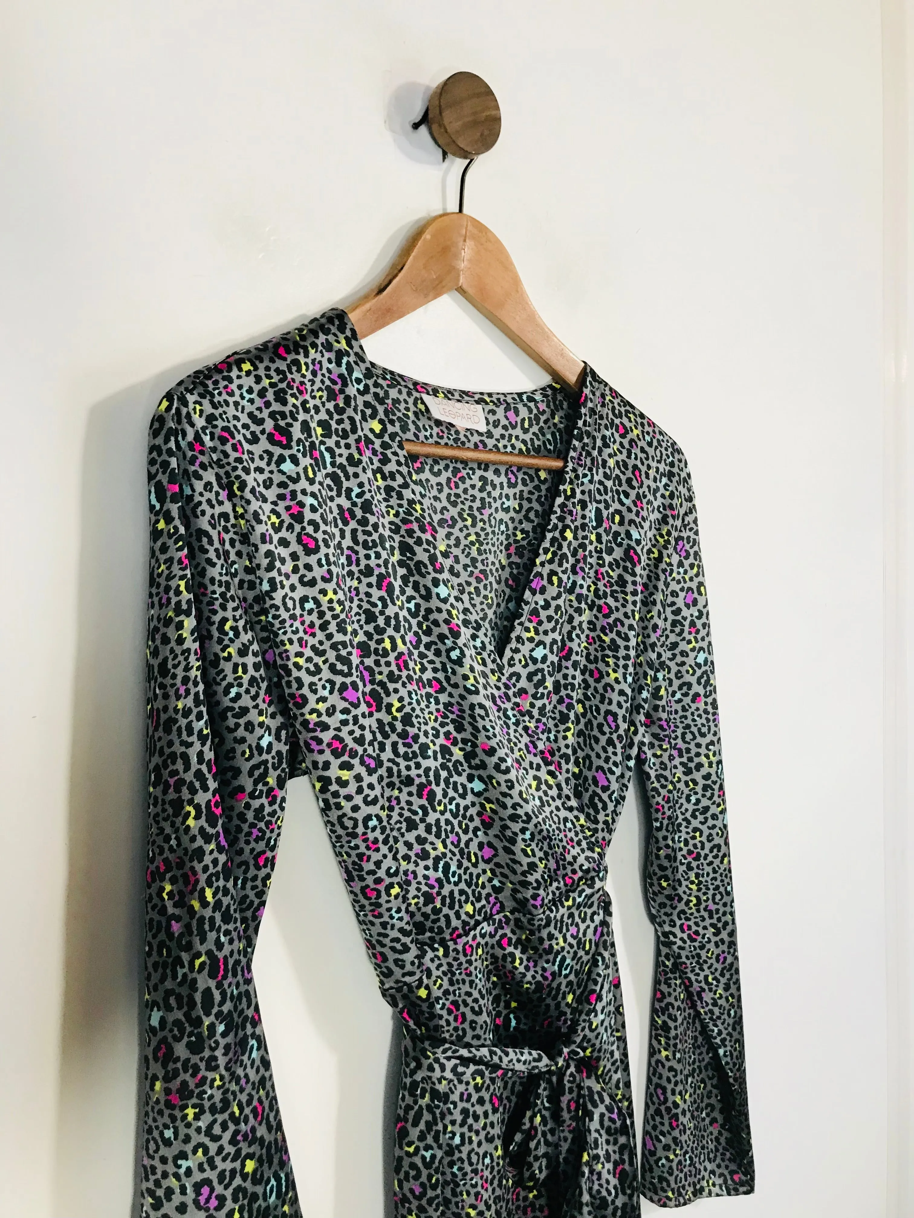 Dancing Leopard Women's Leopard Print Wrap Dress | UK10 | Multicoloured