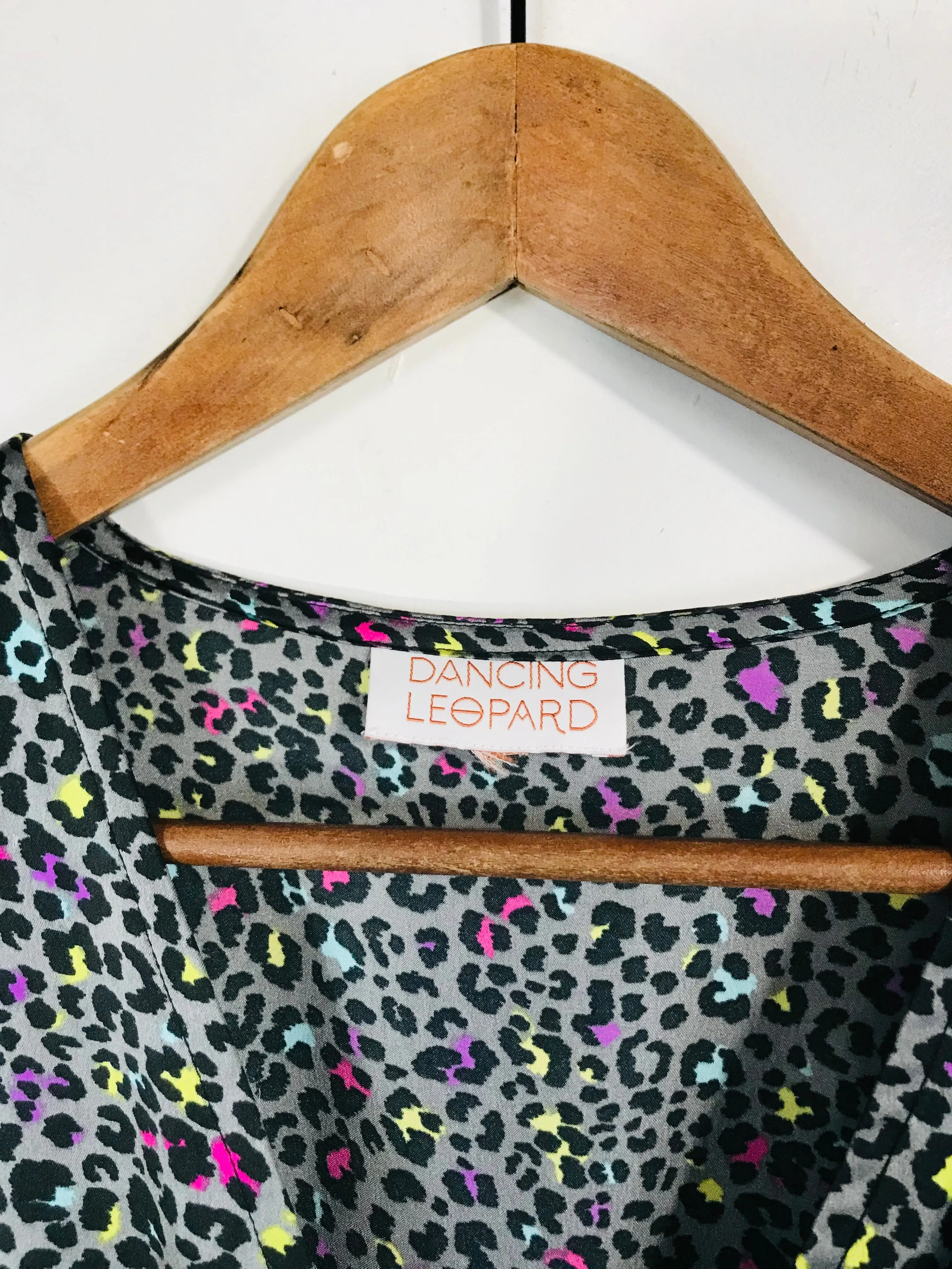 Dancing Leopard Women's Leopard Print Wrap Dress | UK10 | Multicoloured