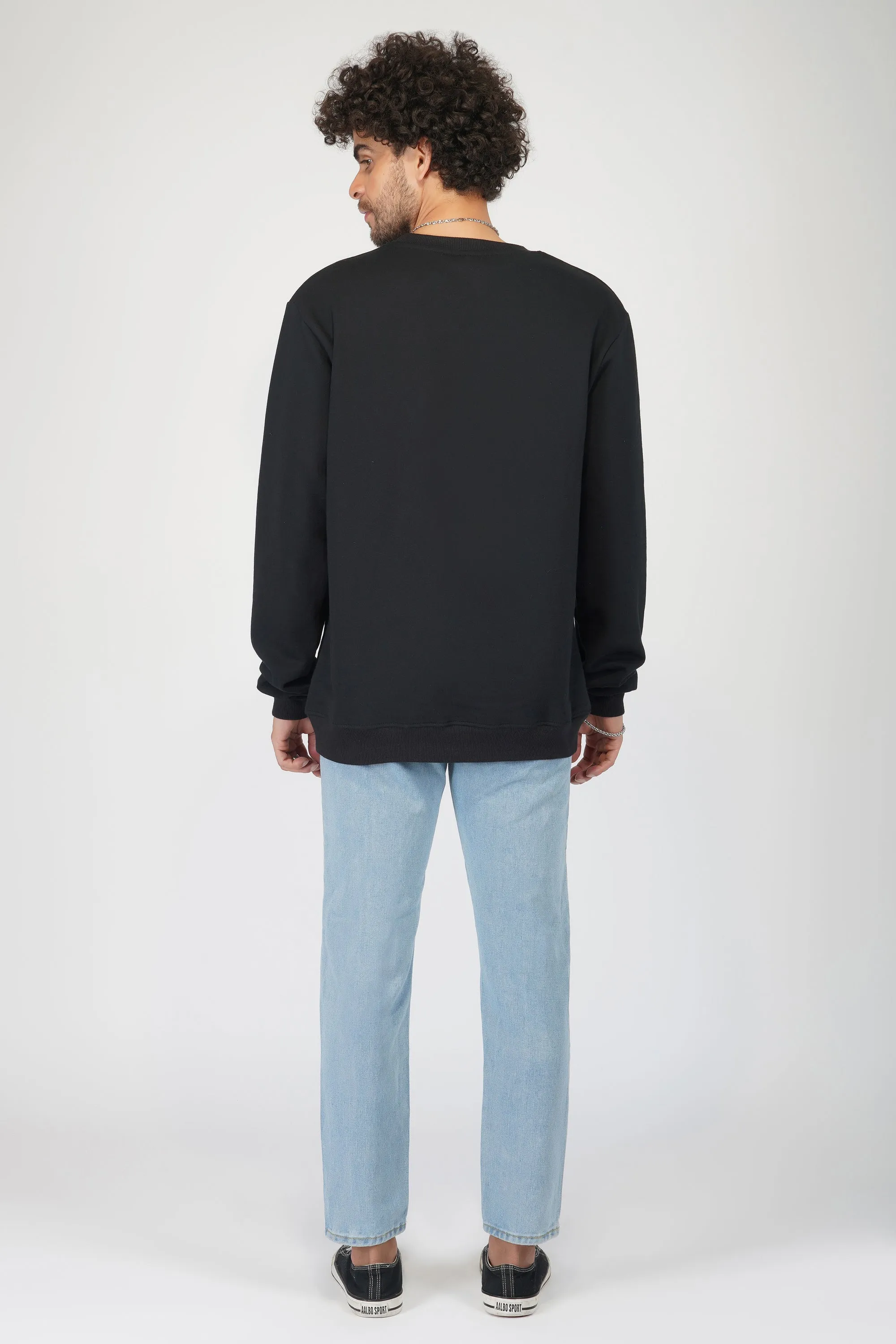 HGIH Spider Graphic Black Sweatshirt