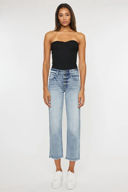 HIGH RISE STRAIGHT FIT JEANS | KANCAN