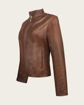 Honey mao neck jacket