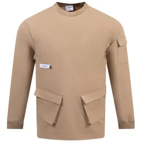 Niall Nylon Popover Jacket Tan - AW24