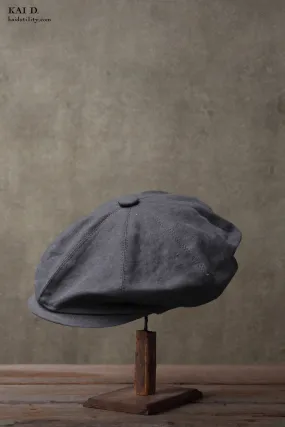 Peaky Hat -  Belgian linen Navy - M, XL