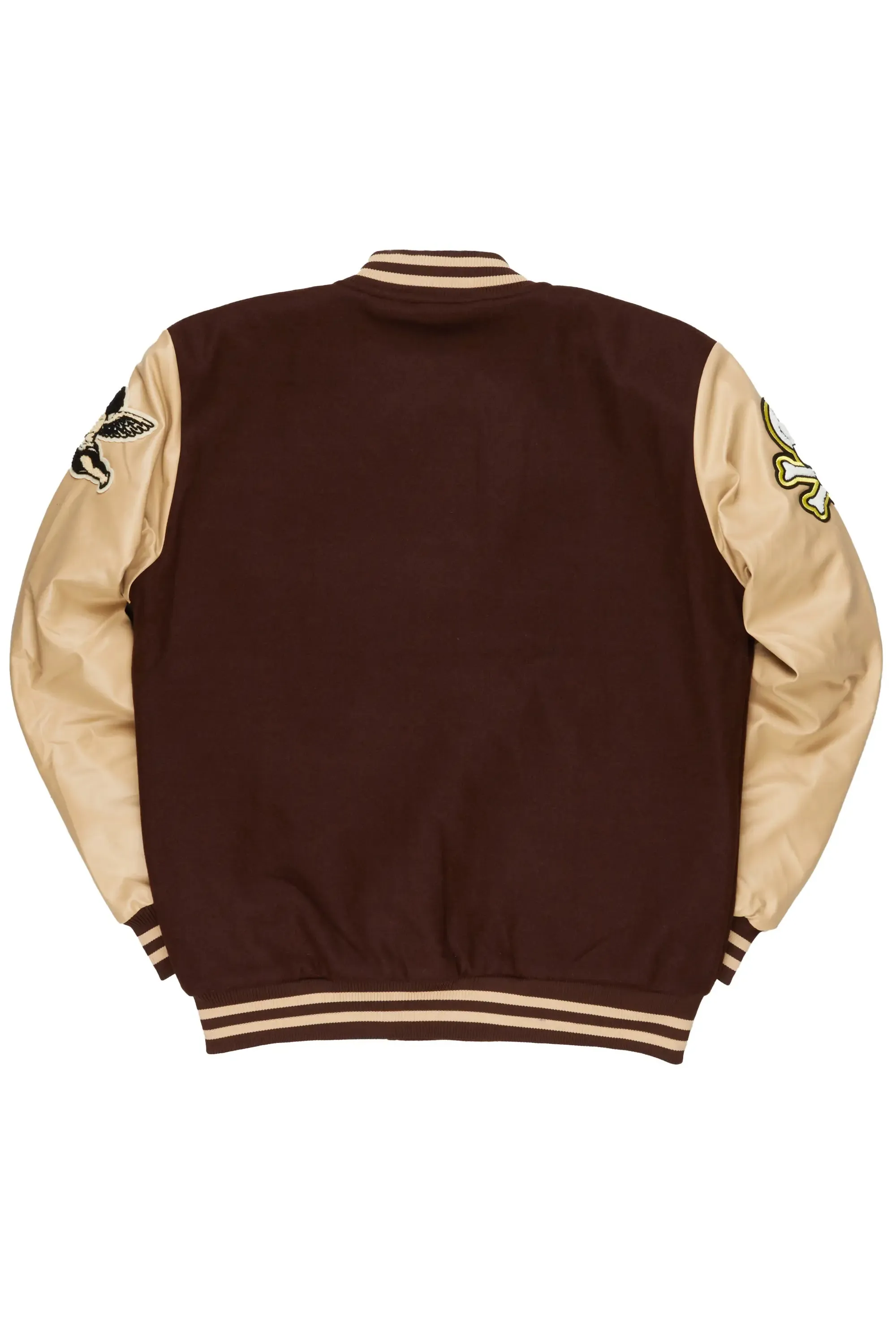 Priya Brown Varsity Jacket