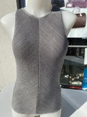 Reiss metallic knit top NWT M