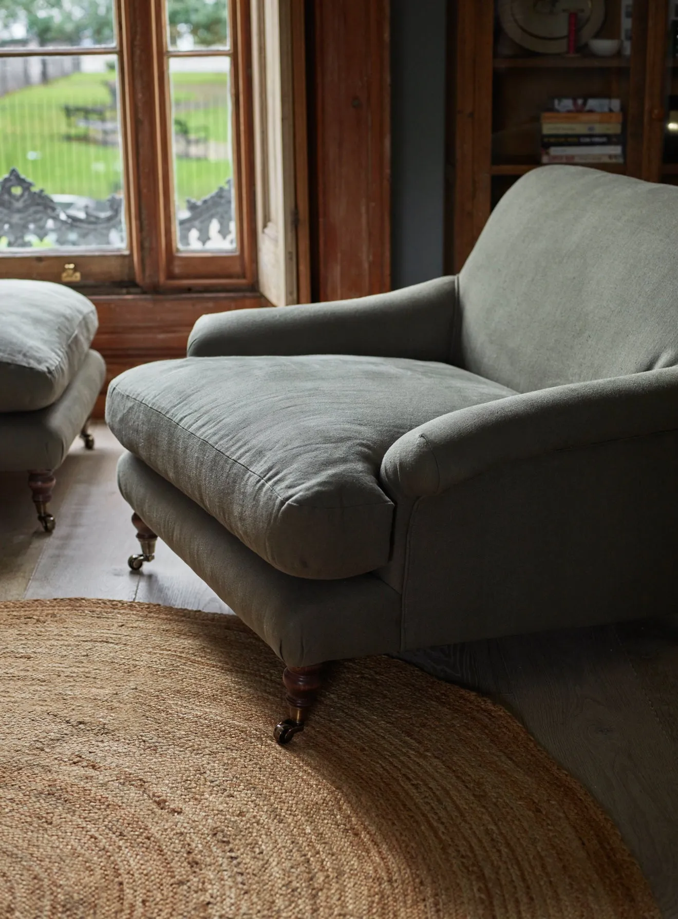 Remy Armchair, Slate Grey Velvet