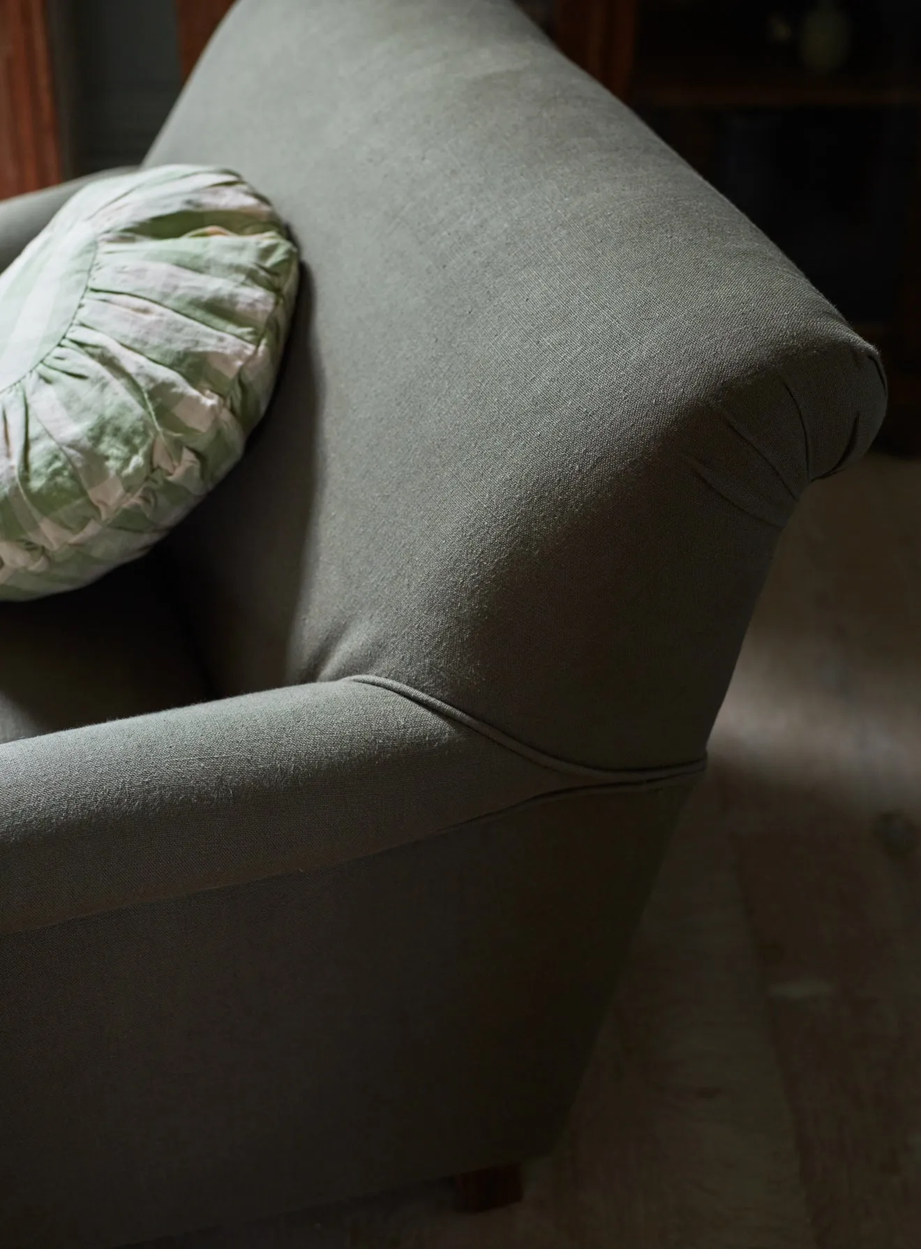 Remy Armchair, Slate Grey Velvet