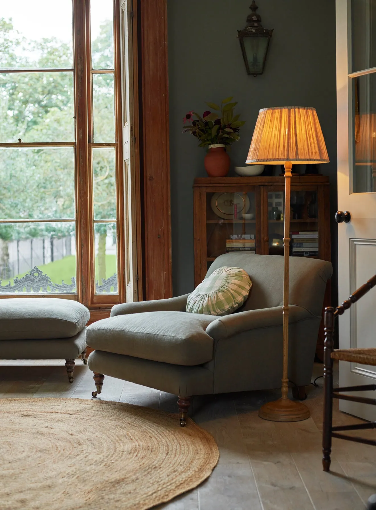 Remy Armchair, Slate Grey Velvet