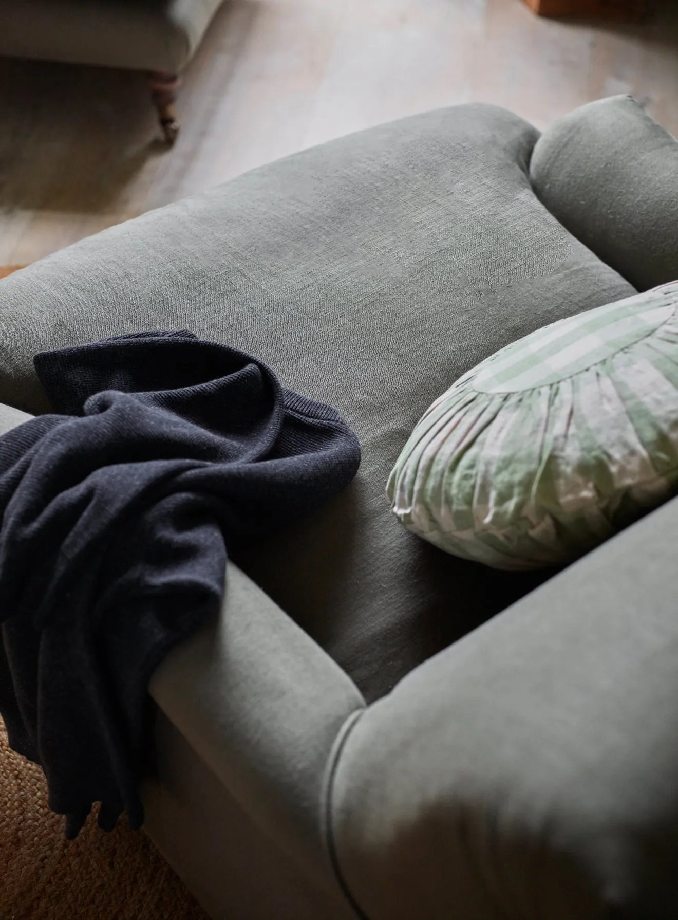 Remy Armchair, Slate Grey Velvet