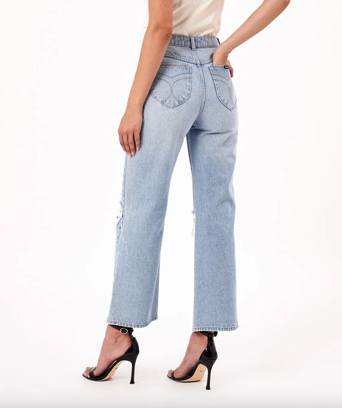 rolla's heidi ankle jean - light denim