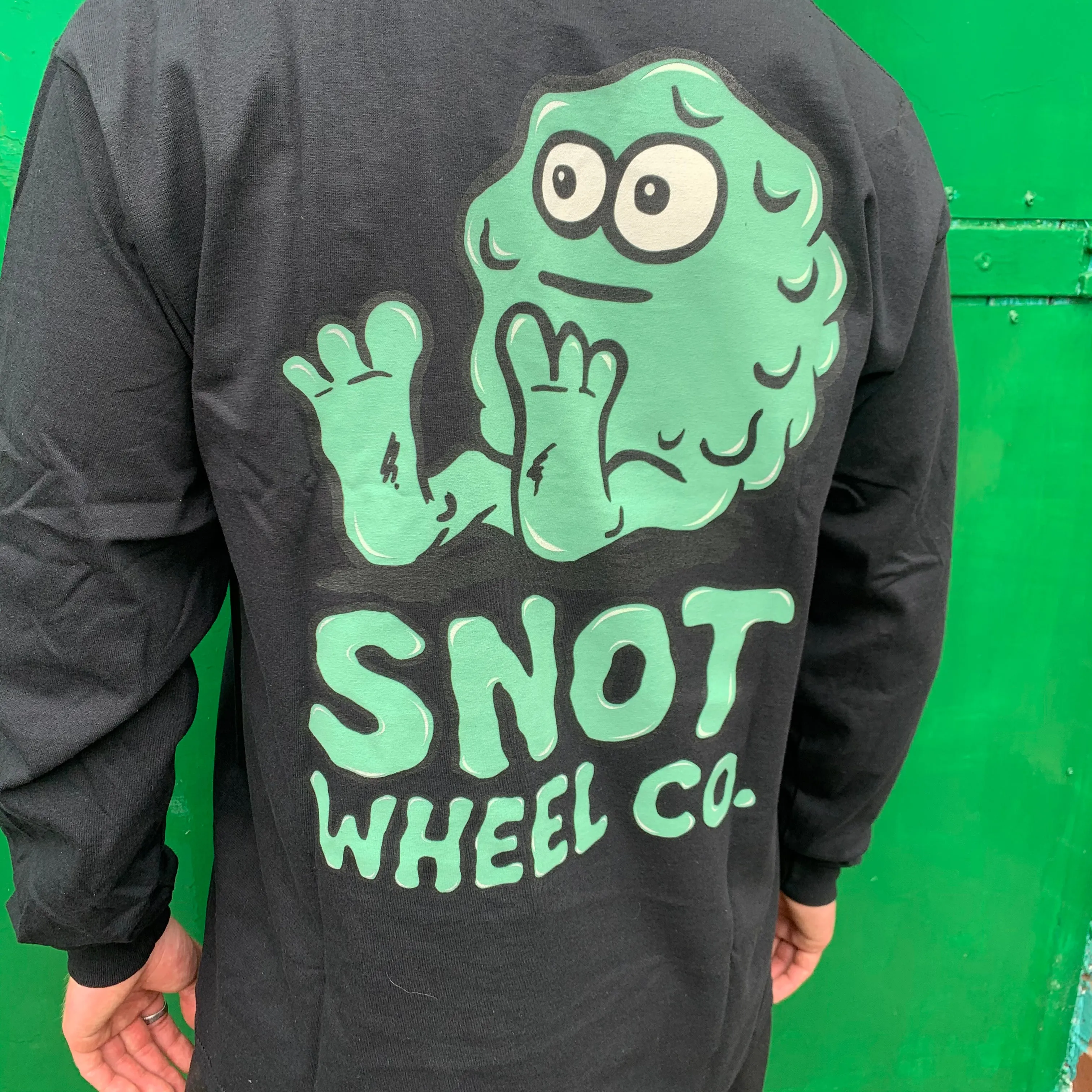 Snot Wheel Co Logo Longsleeve T-Shirt - Black