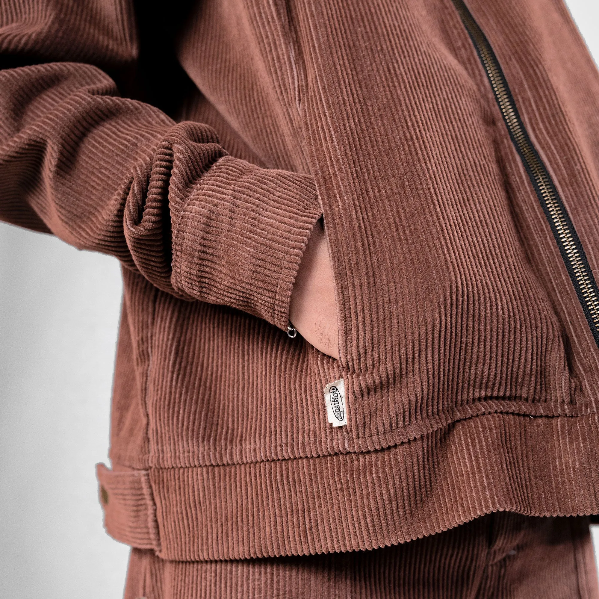 SUPERKICKS | CORDUROY JACKET { MUD BROWN
