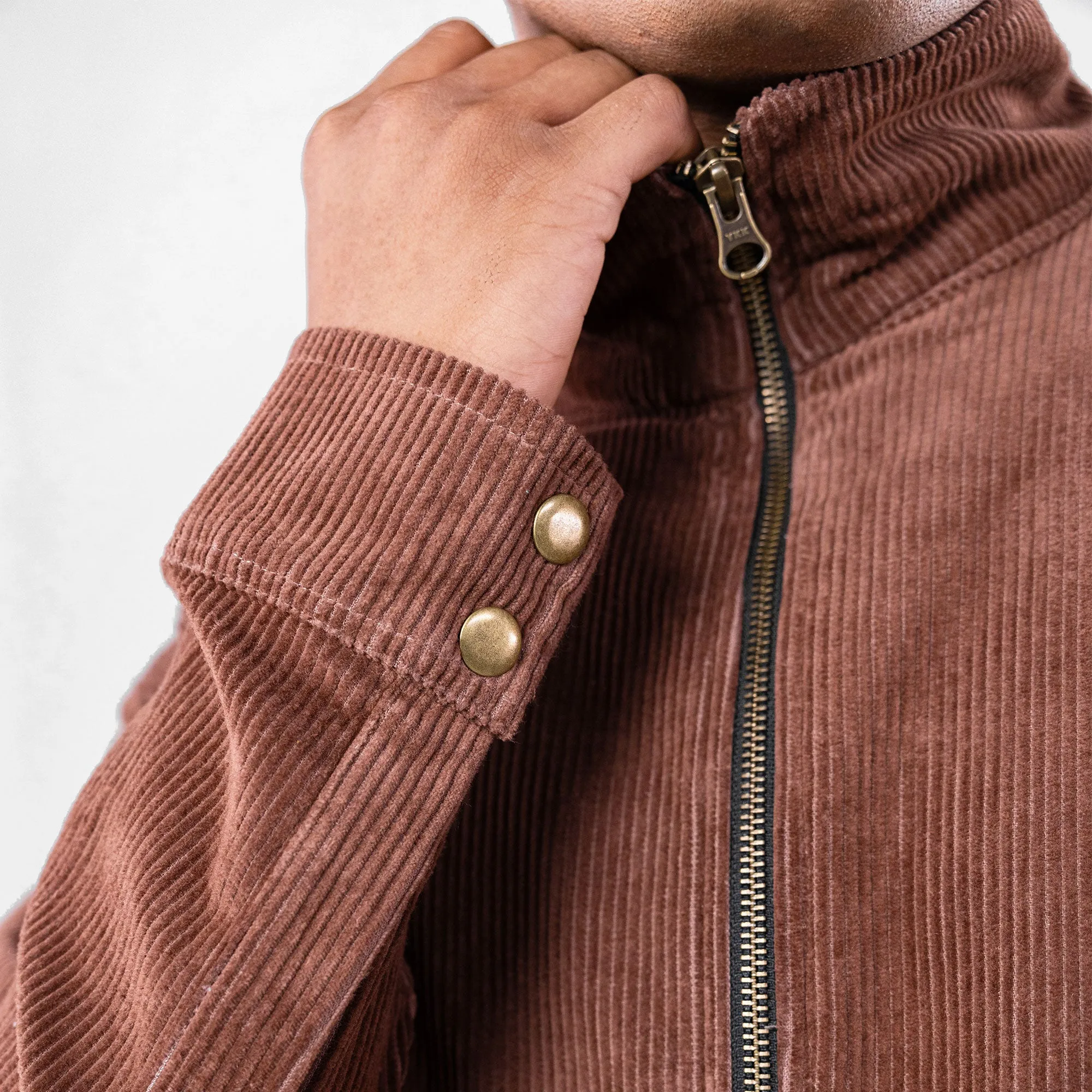 SUPERKICKS | CORDUROY JACKET { MUD BROWN