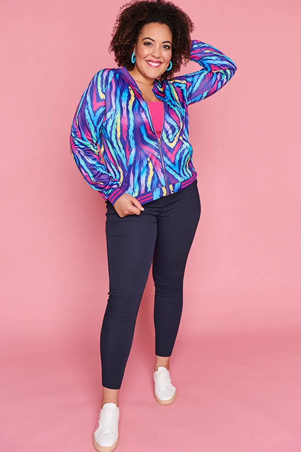 Sutton Rainbow Zebra Jacket