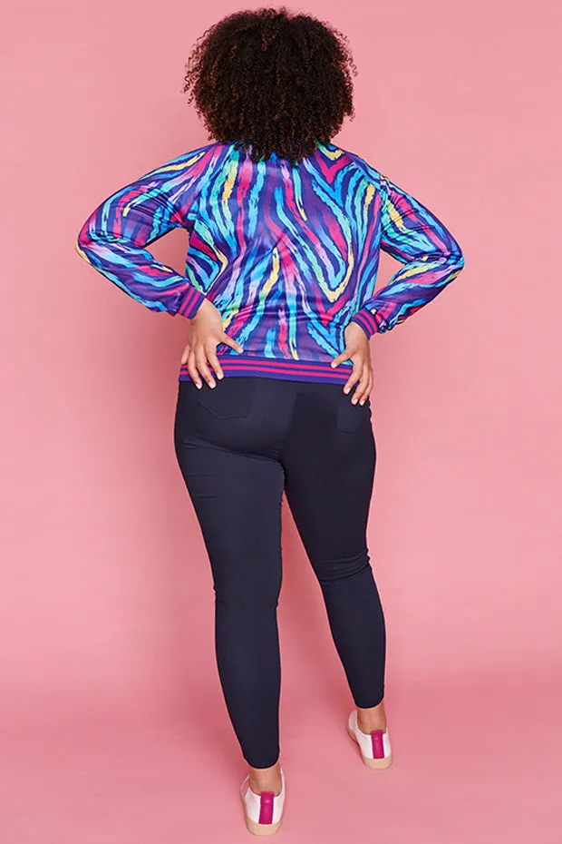 Sutton Rainbow Zebra Jacket