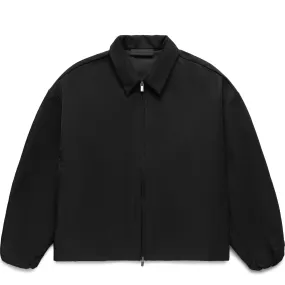TEXTURED NYLON TRUCKER JACKET