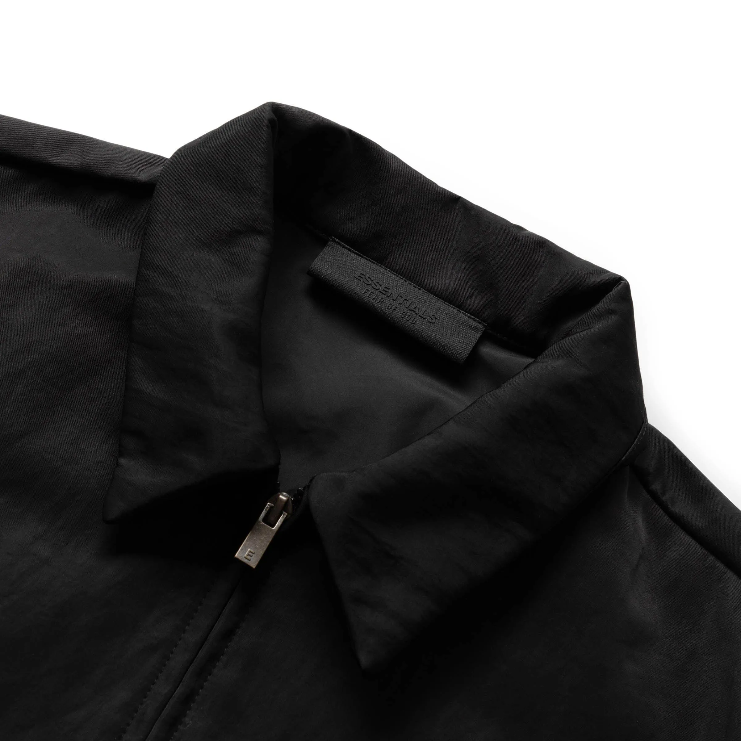 TEXTURED NYLON TRUCKER JACKET