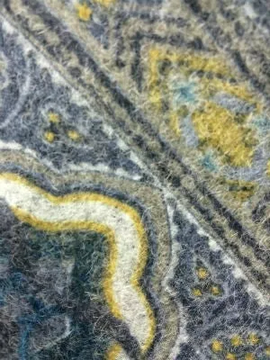 WC-1964W-A SUPER FINE GEO PRINT BOILED WOOL KNIT. ITALY
