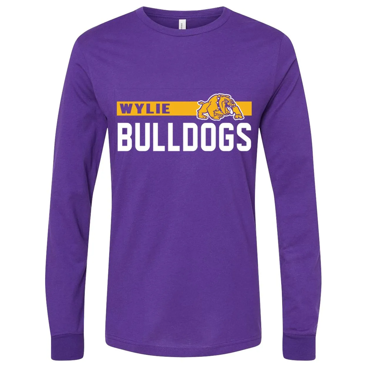 Wylie Bulldogs - Thin Stripe Long Sleeve T-Shirt